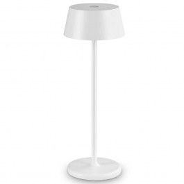 Rechargeable Table Lamp Pure 311685 D11,5x32cm Dim Led 230lm 1,5W 3000K White Ideal Lux WHITE