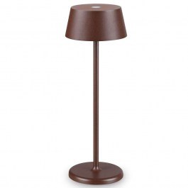 Rechargeable Table Lamp Pure 311661 D11,5x32cm Dim Led 230lm 1,5W 3000K Coffee Ideal Lux COFFEE
