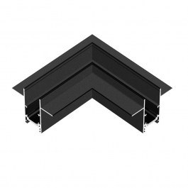 Σύνδεσμος Γωνιακός Οριζόντιος Μαγνητικής  Ράγας 2-U015165 8x5,2x8cm Black Universe BLACK