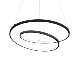Ceiling Oz 342443 On-Off 4000K 6400lm D80x39cm Black Ideal Lux BLACK