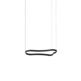 Φωτιστικό Οροφής Κρεμαστό Waves-1 345215 3000K 5000lm 94,2x45,1x209,3cm Black Ideal Lux BLACK