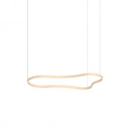 Ceiling Waves-3 345284 3000K 7500lm 155,6x87x209,3cm Gold Ideal Lux GOLD