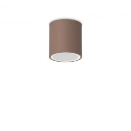Ceiling Light Techo Round 318134 GU10 20W 9x9,5cm Coffee Ideal Lux COFFEE