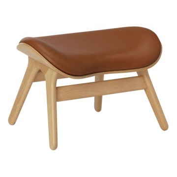ACP Ottoman Stool Umage Leather 5573C5573-10 63x50x43cm Oak Cognac