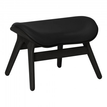 Stool ACP Ottoman Umage Leather 5105C5573-12 63x50x43cm Black Oak Black