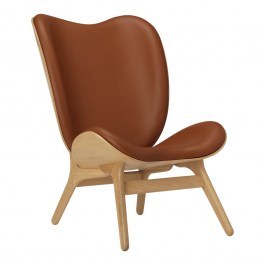 A Conversation Piece Tall Hope Leather Armchair 5577C5577-10 73x93x106cm Oak Cognac COGNAC