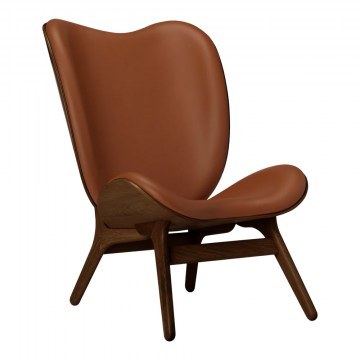 A Conversation Piece Tall Hope Leather Armchair 5872C5577-10 73x93x106cm Dark Oak Cognac