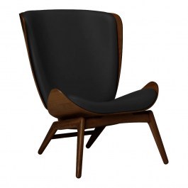 Armchair The Reader Hope Leather 5701C5502-12 78x91x105cm Dark Oak Black BLACK