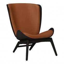 Armchair The Reader Hope Leather 5103C5502-10 78x91x105cm Black Oak Cognac COGNAC