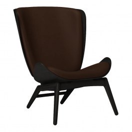 Armchair The Reader Hope Leather 5103C5502-11 78x91x105cm Black Oak Brown BROWN
