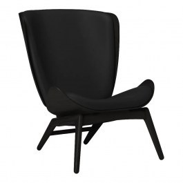 Armchair The Reader Hope Leather 5103C5502-12 78x91x105cm Black Oak Black BLACK