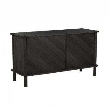 Sideboard Italic B.Oak Doors 5124C5124-1 135x48x73.4cm Black Oak Natural