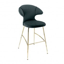 Σκαμπό Μπάρ Time Flies 590-17C5912-1 51x56x112cm Quantom Blue-Brass Umage LIGHT BLUE-BRASS