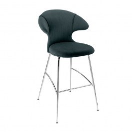 Σκαμπό Μπάρ Time Flies 590-17C5912-2 51x56x112cm Quantom Blue-Chrome Umage LIGHT BLUE-CHROME