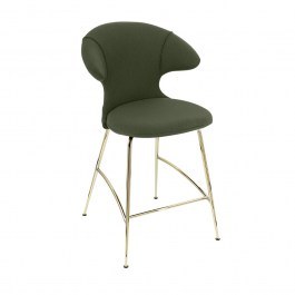 Time Flies Stool 590-05C5913-1 51x56x102cm Racing Green-Brass Umage BRASS-GREEN