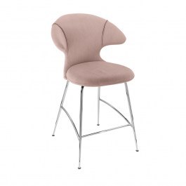 Σκαμπό Time Flies 590-16C5913-2 51x56x102cm Stone Rose-Chrome Umage ROSE-CHROME