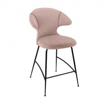 Time Flies Stool 590-16C5913-3 51x56x102cm Stone Rose-Black Umage