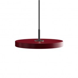 Ceiling Light Asteria Mini Black 2210C4175 Φ31x3.3cm Led 900lm 14W 3000k Ruby Red Umage RUBY