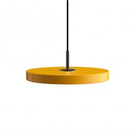 Ceiling Light Asteria Mini Black 2211C4175 Φ31x3.3cm Led 900lm 14W 3000k Saffron Yellow Umage SAFFRON