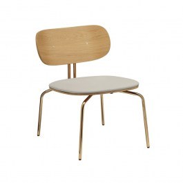 Dining Chair Curious 5917-1C730-02 54.5x66.4x71.5cm Brass White Sands WHITE
