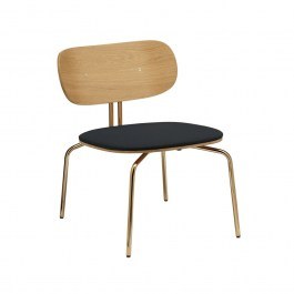 Dining Chair Curious 5917-1C730-04 54.5x66.4x71.5cm Brass Shadow BLACK