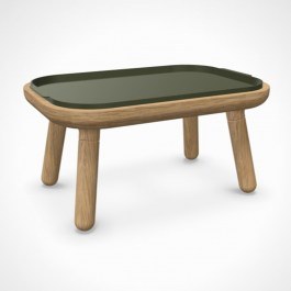 Τραπεζάκι Χαμηλό Paff 5610C5610-1C5617 50x35x27cm Oak Olive Green Umage OLIVE GREEN