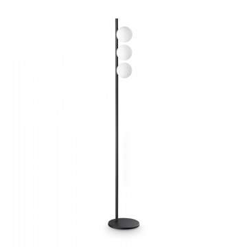 Φωτιστικό Δαπέδου Binomio 369327 G9 3x4W 25x160cm Black Ideal Lux