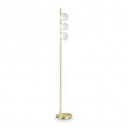 Φωτιστικό Δαπέδου Binomio 353265 G9 3x4W 25x160cm Brass Ideal Lux BRASS