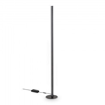 Φωτιστικό Δαπέδου Dorica 366128 3000K 7100lm 25x190cm Black Ideal Lux
