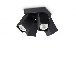 Ceiling Light - Spot Dynamite Square 371313 GU10 4x28W 13,5x14,1cm Black Ideal Lux BLACK