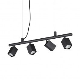 Pendant Light Dynamite Square 371382 GU10 4x28W 76x220cm Black Ideal Lux BLACK
