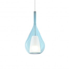Pendant Light Kalique-3 360089 E27 18x243,5cm Light Blue Ideal Lux LIGHT BLUE