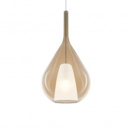 Φωτιστικό Οροφής Κρεμαστό Kalique-3 359748 E27 28x262,5cm Amber Ideal Lux AMBER