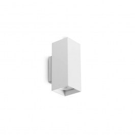 Φωτιστικό Τοίχου Look Square 370194 GU10 2x28W 6x15cm White Ideal Lux WHITE