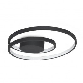 Φωτιστικό Οροφής - Πλαφονιέρα Oz 365039 3000K 4350lm 40x1,2cm Black Ideal Lux BLACK