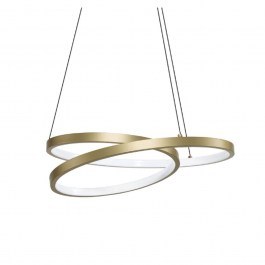 Φωτιστικό Οροφής Κρεμαστό Oz 364971 3000K 4350lm 40x200cm Brass Ideal Lux BRASS