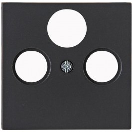 TV Antenna Socket Frame 3 Seats HK07 491015008 Anthracite Kopp ANTHRACITE