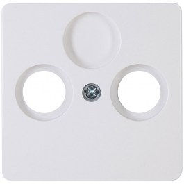 TV Antenna Socket Frame 2 Seats HK05 334902003 Arctic White Kopp WHITE