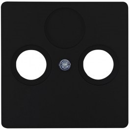 TV Antenna Socket Frame 2 Seats HK05 334950006 Black Kopp BLACK