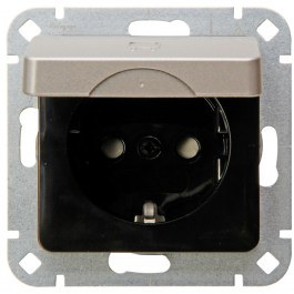 Πρίζα Ρεύματος Μονή Με Καπάκι HK02 914920000 16A 250V Steel Kopp STEEL