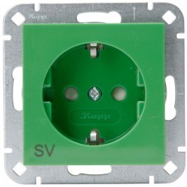 Single Power Socket HK07 940008004 16A 250V Green Kopp GREEN