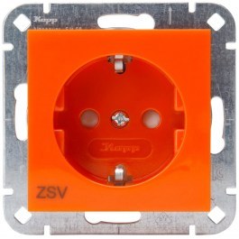 Single Power Socket HK07 940022002 16A 250V Orange Kopp ORANGE