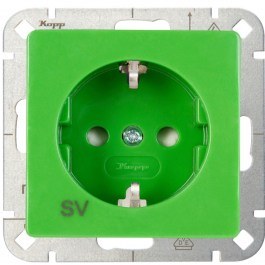 Πρίζα Ρεύματος Μονή HK05 920608008 16A 250V Green Kopp GREEN