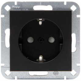 Πρίζα Ρεύματος Μονή HK07 940050000 16A 250V Black Kopp BLACK