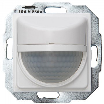 Motion Detector INFRA Control HK07 840629041 230V 20sec-30min. 9m R180° 55x55mm Pure White Kopp
