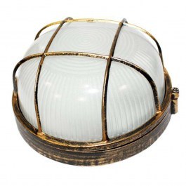 Ceiling - Wall Light HI5011GB Ε27 D190 With Grid Gold-Black Aca GOLD-BLACK