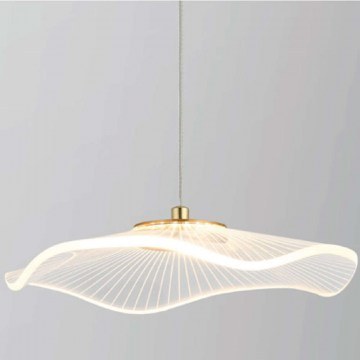 Ceiling Lamp Ninfea ZM34LEDP22BR 5W Led D22cm 160cm Brass Aca