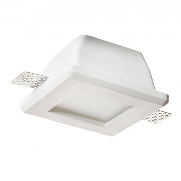 Ceiling Light - Spot Recessed Trimless Rory G9001GC Square GU10 With Opal White Aca