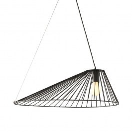 Φωτιστικό Οροφής Cappello OD91681PB 1xE27 60Χ40X120cm Black Aca BLACK