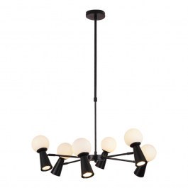 Ceiling Lamp Kimolos OD94206PB 6xG9+6XGU10 D72Χ120cm Black Aca BLACK